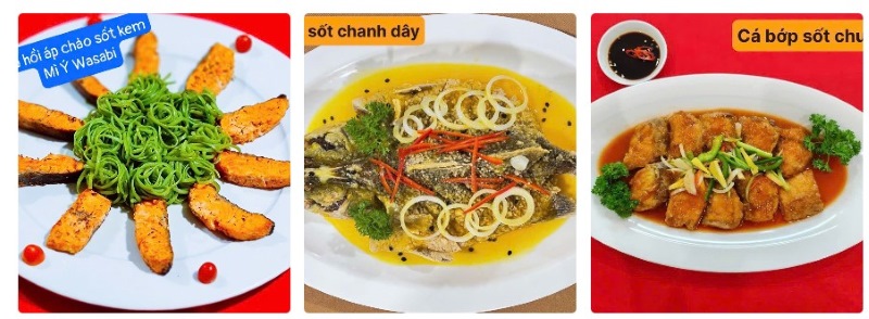 Menu làng nướng Nam Bộ Hòa Bình